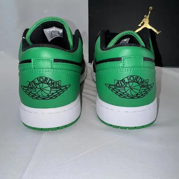 Jordan 1 Low Black/Lucky Green - Size 12 - Picture 2 of 8